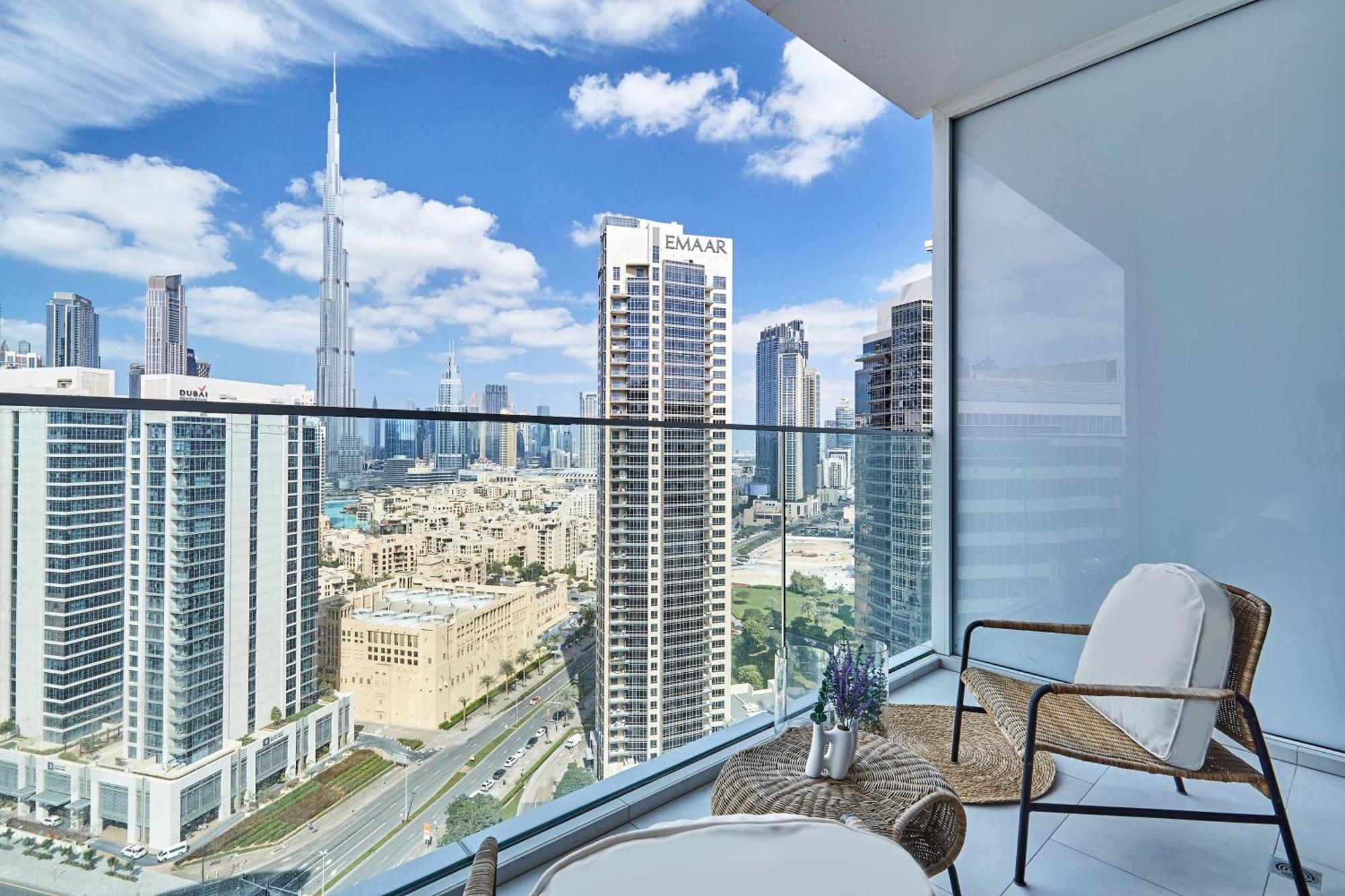 Luxury Studios With Burj Khalifa Or Canal View In Downtown - Marquise Square Tower Dubai Luaran gambar