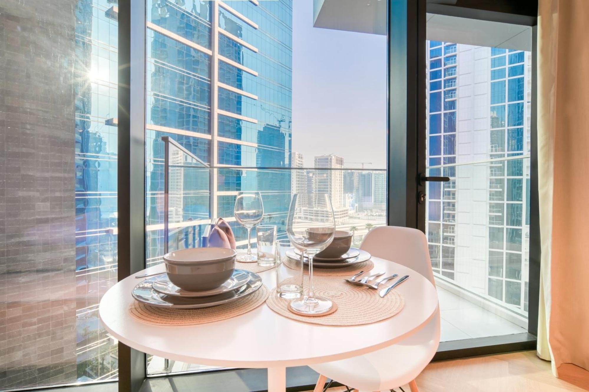Luxury Studios With Burj Khalifa Or Canal View In Downtown - Marquise Square Tower Dubai Luaran gambar
